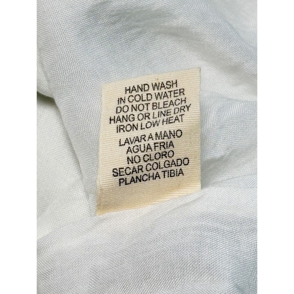 Tropical Medium Sundress Lined Palm Leaf Womens Green White ILLA  Boho Dress - Picture 10 of 12